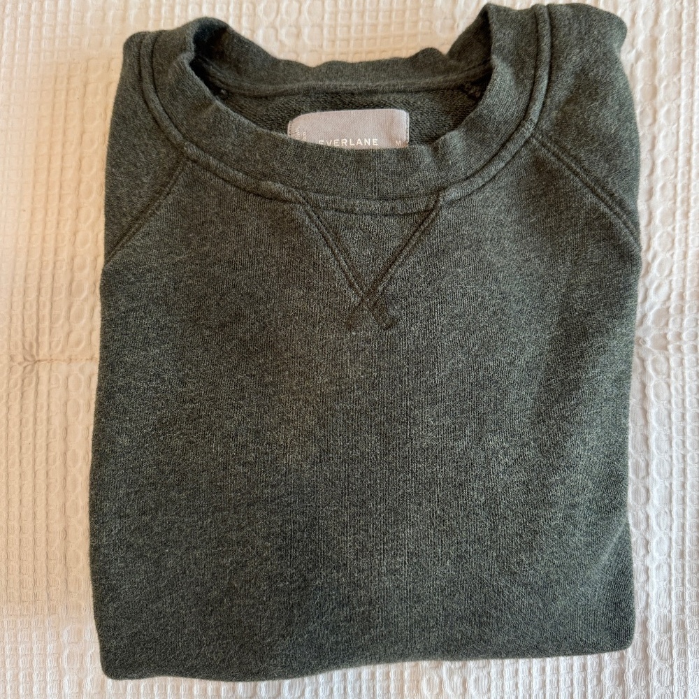 Men’s everlane green crewmen’s sweater